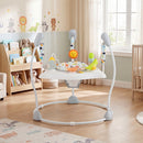 Baby Jump and Play Activity Center with Rotatable Seat and Interactive Toys