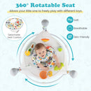 Baby Jump and Play Activity Center with Rotatable Seat and Interactive Toys
