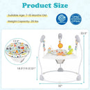 Baby Jump and Play Activity Center with Rotatable Seat and Interactive Toys by LJGDeals