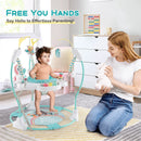 Baby Activity Center Height Adjustable Baby Bouncing Saucer with Interactive Toys by LJGDeals