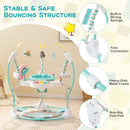 Baby Activity Center Height Adjustable Baby Bouncing Saucer with Interactive Toys by LJGDeals