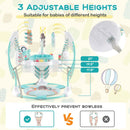 Baby Activity Center Height Adjustable Baby Bouncing Saucer with Interactive Toys by LJGDeals