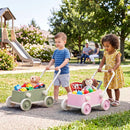 Push Walker with Storage Basket and Foldable Handle by LJGDeals
