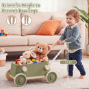 Push Walker with Storage Basket and Foldable Handle by DirectDeals