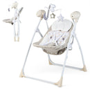 Electric Foldable Baby Rocking Chair with Adjustable Backrest by LJGDeals