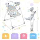Electric Foldable Baby Rocking Chair with Adjustable Backrest by LJGDeals