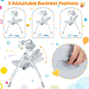 Electric Foldable Baby Rocking Chair with Adjustable Backrest