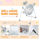 Electric Foldable Baby Rocking Chair with Adjustable Backrest