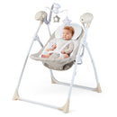 Electric Foldable Baby Rocking Chair with Adjustable Backrest