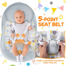 Electric Foldable Baby Rocking Chair with Adjustable Backrest