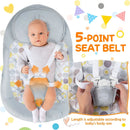 Electric Foldable Baby Rocking Chair with Adjustable Backrest by LJGDeals