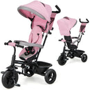 4-in-1 Baby Trike Kids Tricycle with Removable Canopy and Adjustable Push Handle