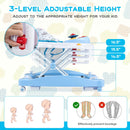 6 in 1 Foldable Baby Walker with Adjustable Height