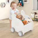 Baby Walker Push Toy with Handle for Boys Girls of 3+ Years Old-White by LJGDeals
