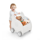Baby Walker Push Toy with Handle for Boys Girls of 3+ Years Old-White by LJGDeals