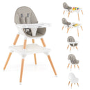 5-in-1 Baby Wooden Convertible High Chair