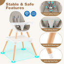 5-in-1 Baby Wooden Convertible High Chair