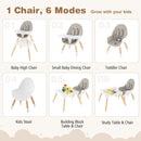 5-in-1 Baby Wooden Convertible High Chair