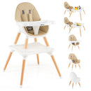 5-in-1 Baby Wooden Convertible High Chair