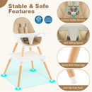 5-in-1 Baby Wooden Convertible High Chair by LJGDeals