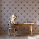 Light Pink Coquette Preppy Bow Fan Wallpaper