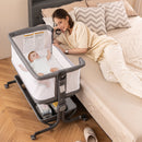 Bedside Sleeper Bassinet with 6-Level Adjustable Height by LJGDeals