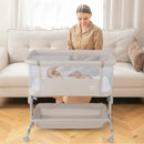 Bedside Sleeper Bassinet with 6-Level Adjustable Height by LJGDeals