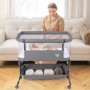 Bedside Sleeper Bassinet with 6-Level Adjustable Height by LJGDeals