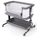 Bedside Sleeper Bassinet with 6-Level Adjustable Height by LJGDeals