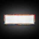 Sunset Abstract Wall Art Print, Yellow, Orange, Textured Abstract Wall Art, Framed Abstract Print Art, Panoramic, Wall Art, Canvas Print