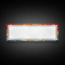 Abstract Beach Wall Art, Colorful Abstract Nature, Framed Abstract Print Art, Sunset, Beach, Vibrant Art, Panoramic, Wall Art, Canvas Print