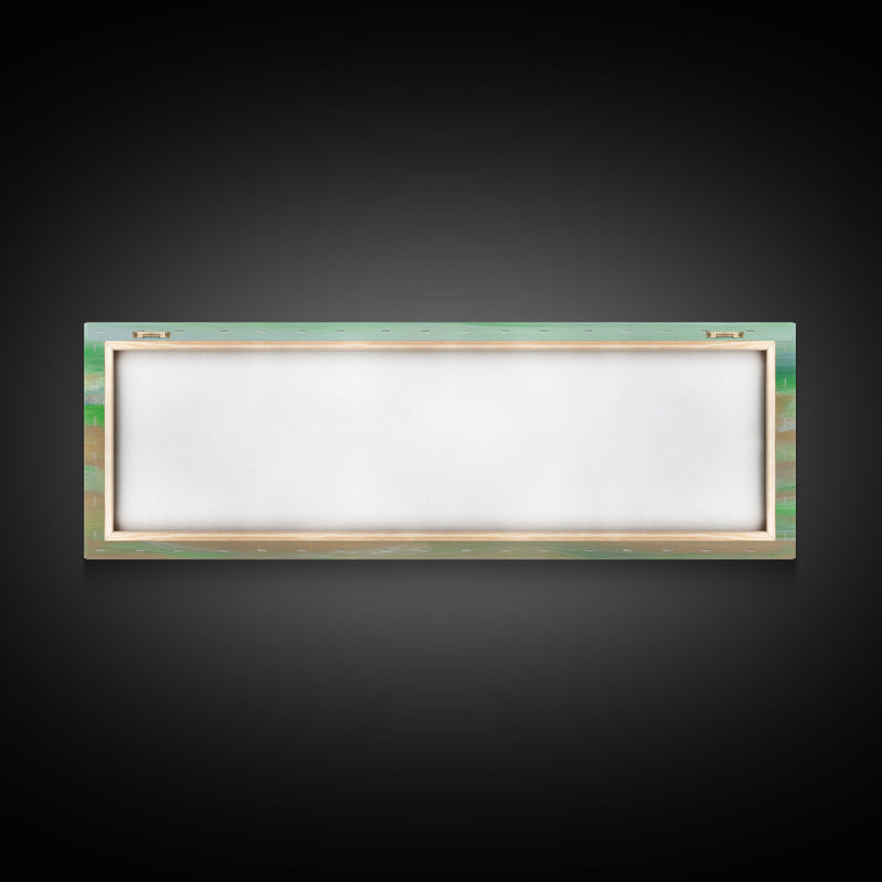 Abstract Green Ocean Wall Art Canvas Print, Minimalist Ocean Art, Seascape Wall Decor, Wall Art, Panoramic, Wall Art, Canvas Print