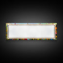 Framed Canvas Print of Original painting, Large wall art, Boho wall décor, Flower painting, Home decor, Modern art, Bedroom decor, Panoramic