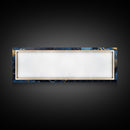 Black, Blue and Gold Marble Canvas Wall Art, Abstract Canvas Art, Panoramic Art, Large Wall Art, Marble Wall Decor, Large Canvas Modern Art
