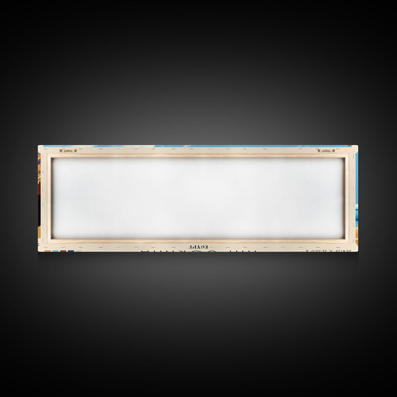 Ain Sokhna, Egypt Panoramic Print, Vacation Gift, Egypt Wall Art, Beach Painting, Beach Decor, Large Wall Art, Wood Frame Art