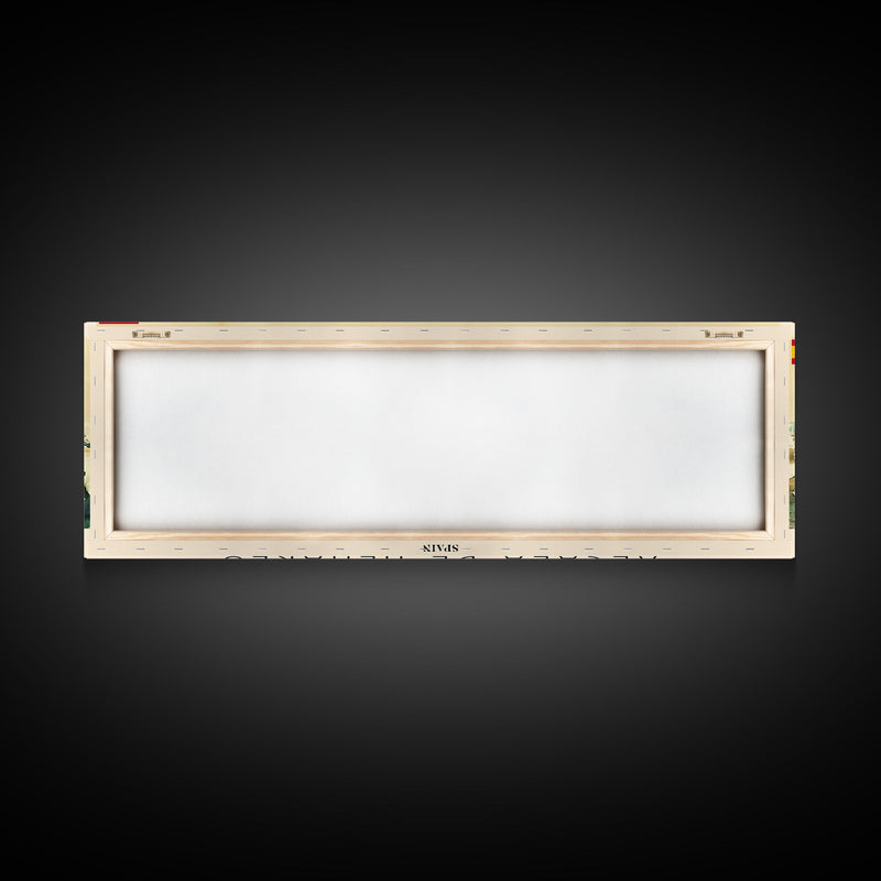 Alcalá Spain Travel Art, City Art, Framed Canvas Print or Metal Wall Art, Europe Travel Poster, Panoramic Wall Art, Extra Wide Wall Art