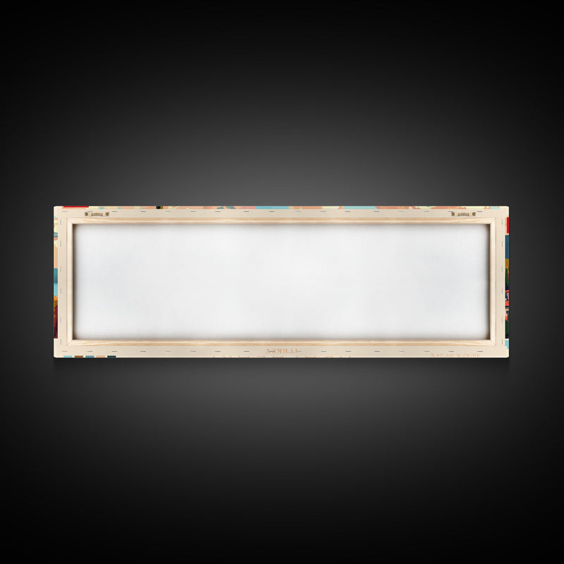 Adapazar Turkey Panoramic Travel Poster, Framed Canvas Print or Metal Wall Art, Travel Art, Home Decor, Panoramic Painting, Midcentury Art