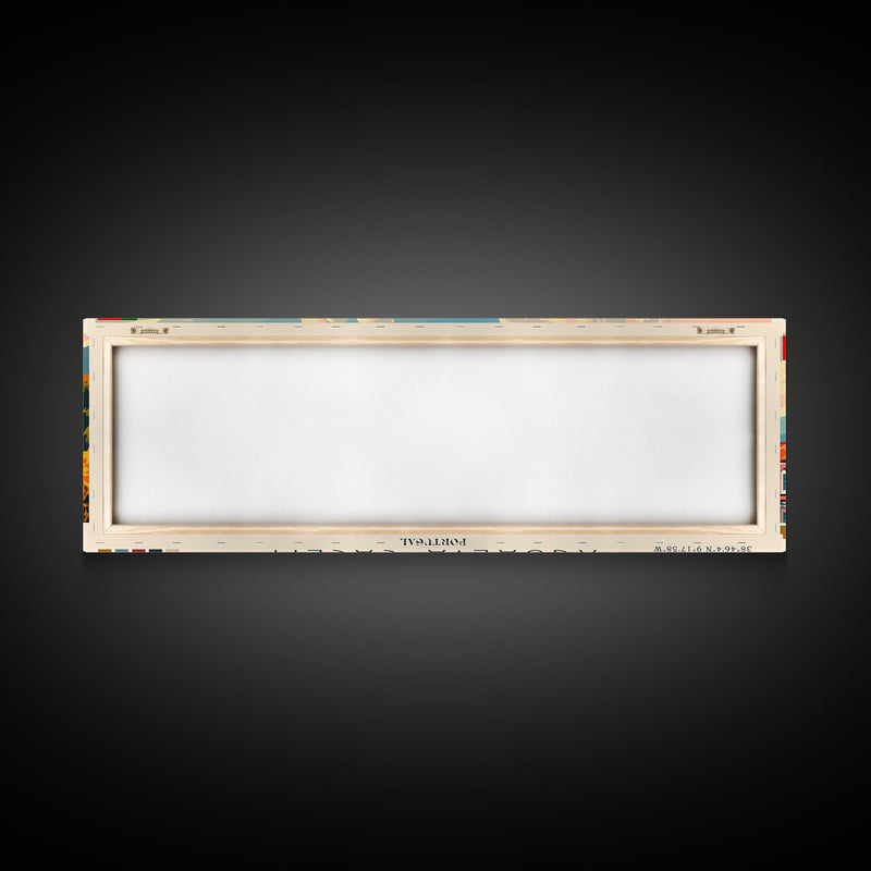 Agualva Portugal Wall Art, Panoramic Travel Poster, Panoramic Framed Canvas Print, City Wall Art, Wall Hanging Home Decor, Travel Art