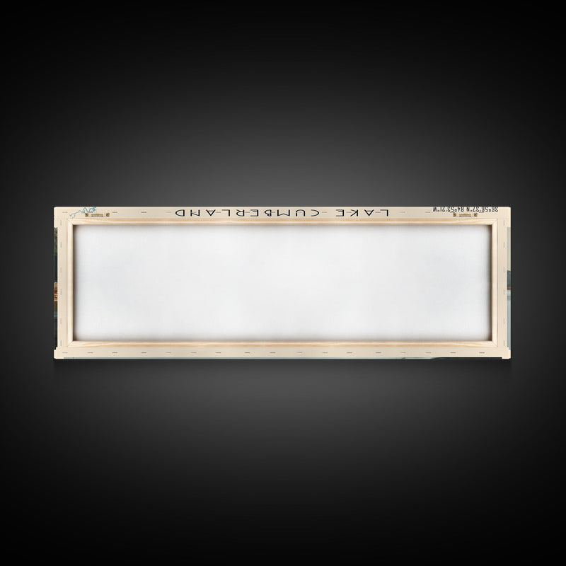 Lake Cumberland Kentucky Framed Canvas Print, Lake House Decor, Panoramic Wall Art, Travel Poster, Scenic Lake Painting, Nature Art