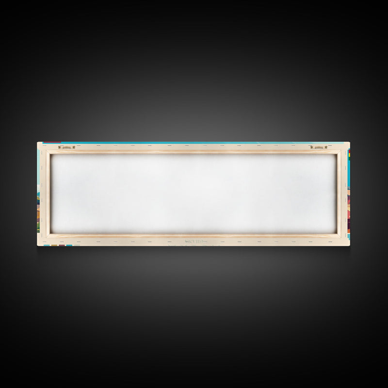 Accra, Ghana Travel Poster Panoramic Canvas Print, Accra, Ghana Painting, Ghana Art, Accra Travel Art, Guest Room Painting