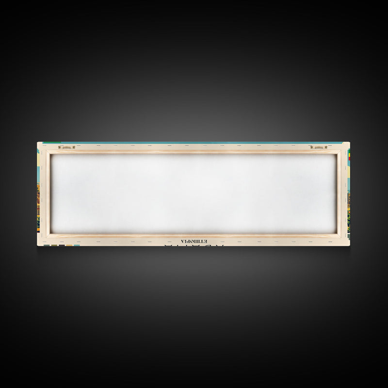 Adama, Ethiopia Panoramic Canvas Print, Adama, Ethiopia Painting, Ethiopia Art, Adama Travel Poster, Travel Art, Vacation Gift