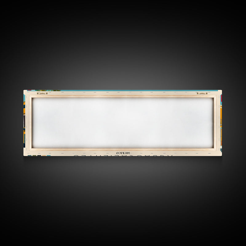 Aguascalientes, Mexico Panoramic Canvas Print, Aguascalientes, Mexico Painting, Mexico Art, Aguascalientes Travel Poster, Travel Art, Guest Room Painting