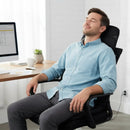 Back Massager Seat Cushion with Heat and 10 Vibration Motors for Pain Relief-Black by LJGDeals