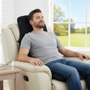 Back Massager Seat Cushion with Heat and 10 Vibration Motors for Pain Relief-Black by LJGDeals