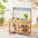 Backyard Pretend Play Toy Kitchen with Stove Top by LJGDeals
