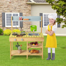 Backyard Pretend Play Toy Kitchen with Stove Top by LJGDeals