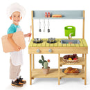 Backyard Pretend Play Toy Kitchen with Stove Top by LJGDeals