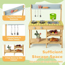 Backyard Pretend Play Toy Kitchen with Stove Top by LJGDeals