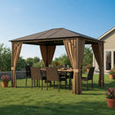 Backyard Retreat Pro Set: All-Weather Gazebo and Dining Combo for Ultimate Outdoor Living by LJGDeals