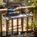 31.5 Inch Large Metal Folding Bar Table with 5 by LJGDeals